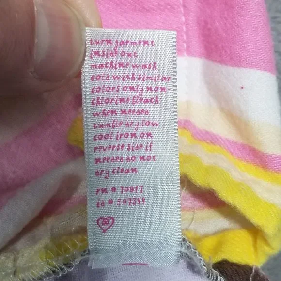 Victorias Secret Pajama Set Womens Large Rainbow Striped Cotton Flannel Y2K Cozy - Picture 9 of 16